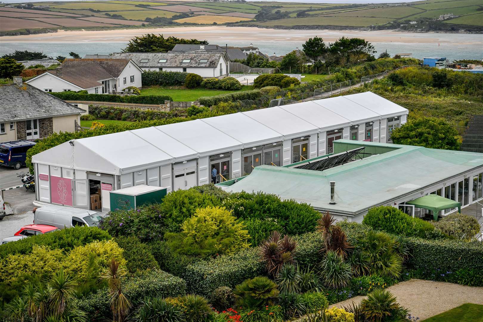 The specially-built restaurant (Ben Birchall/PA)