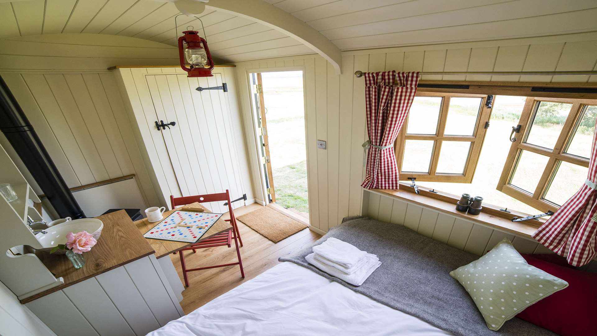 Inside the Little Owl Hut at Emley. Picture: Rob Canis