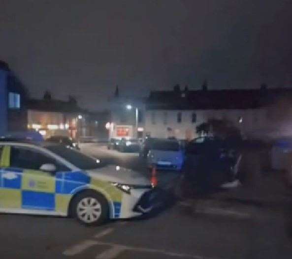 Police cordoned off part of Cowper Road in Margate near the convenience store. Picture: Sammy Spaul