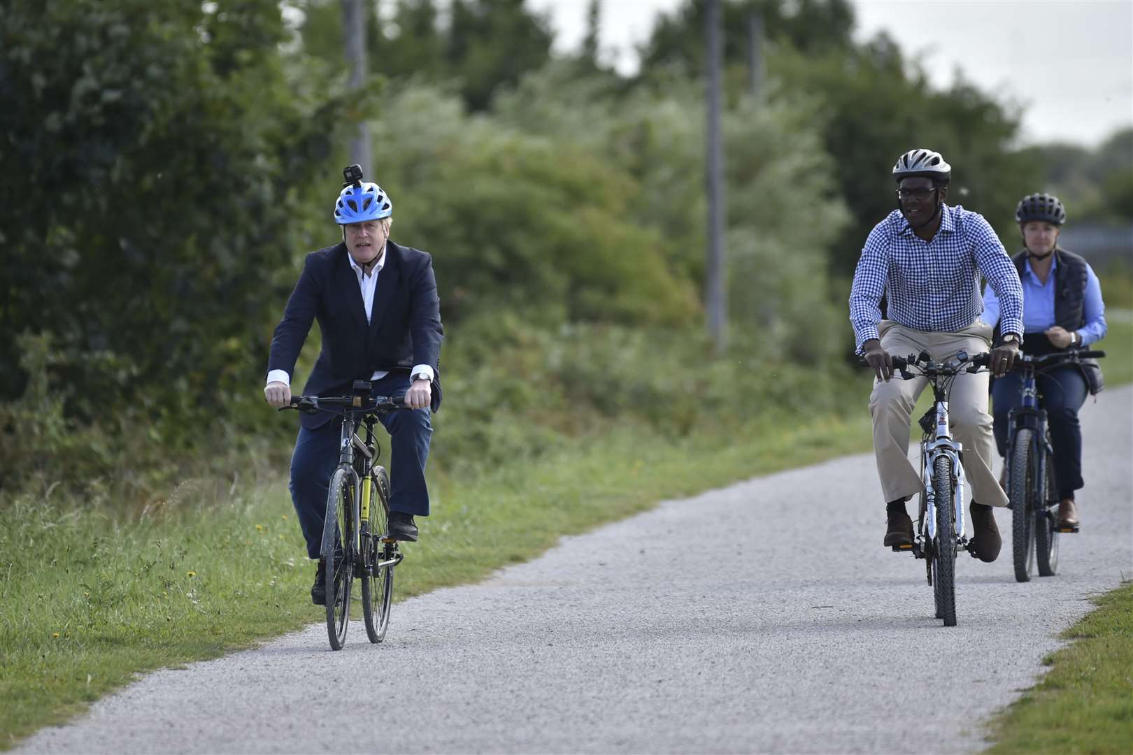 The PM has launched the strategy to get more people cycling (Rui Vieira/PA)