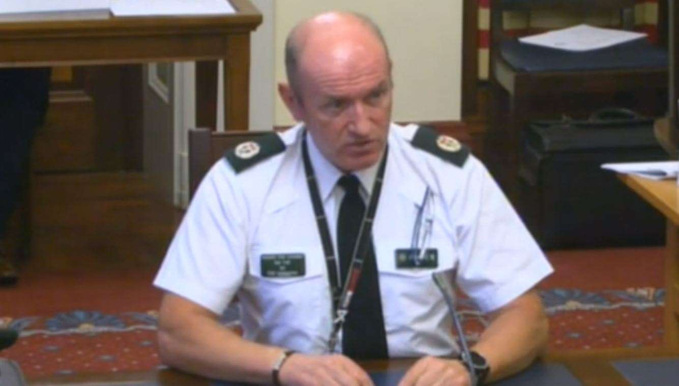 PSNI Assistant Chief Constable Alan Todd gives evidence to the Stormont justice committee (NI Assembly/PA)