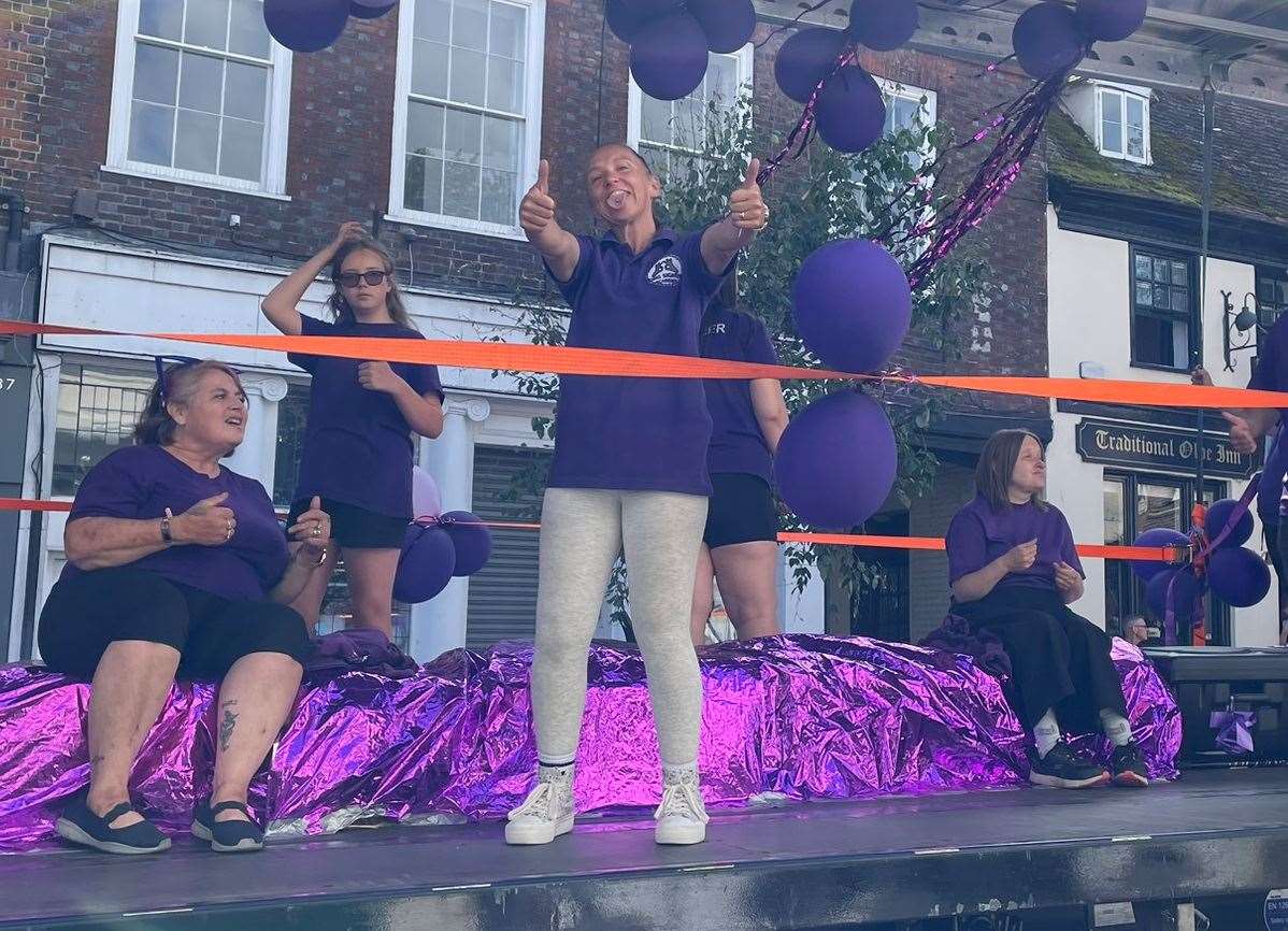 One of the many floats to take to the streets as Sittingbourne Carnival returned for the first time since 2019. Picture: Joe Crossley