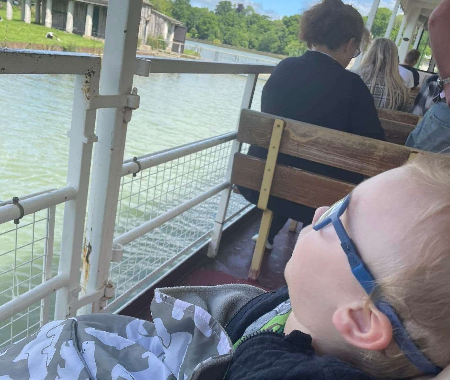 Thomas enjoying a 'jungle cruise' at Longleat. Picture: Jasmine Legg