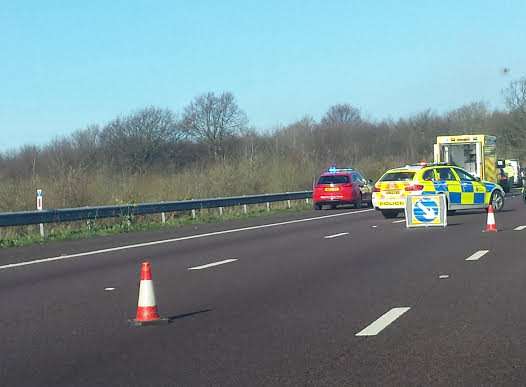 M2 Motorway Smash Between Gillingham And Chatham Junctions Causes Delays