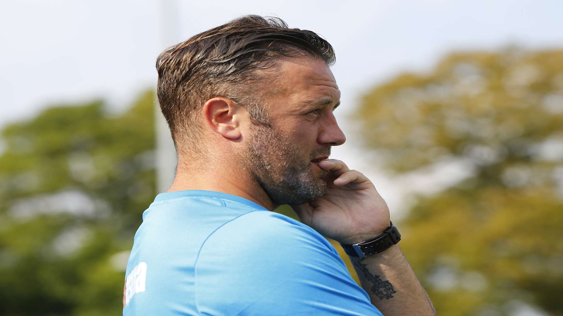 Maidstone manager Jay Saunders Picture: Andy Jones