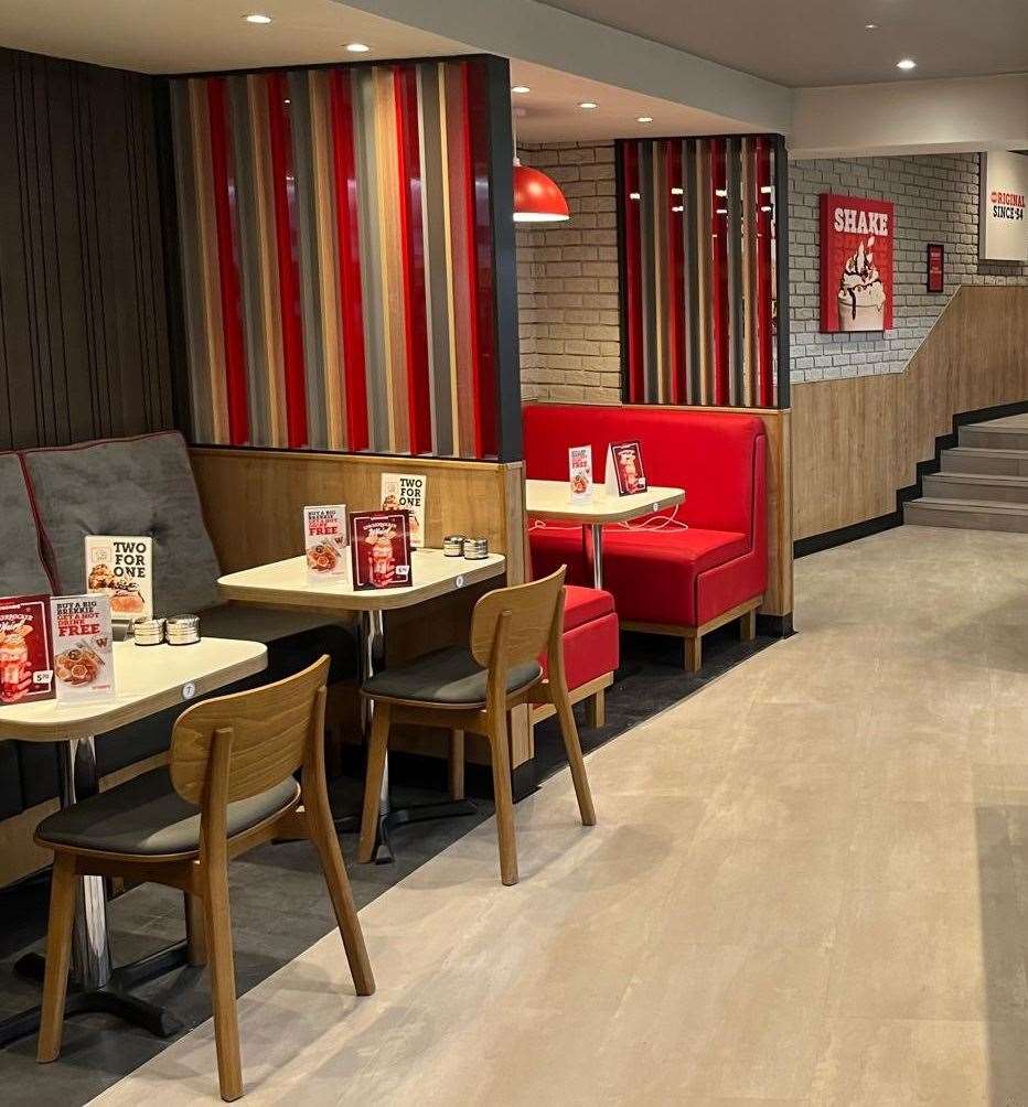 Wimpy in Maidstone has taken on a fresh new look