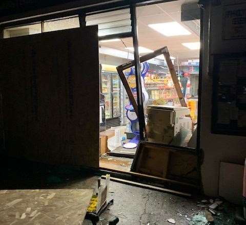 St. Stephens News in Canterbury was the victim of a ram-raid burglary on Saturday, October 28