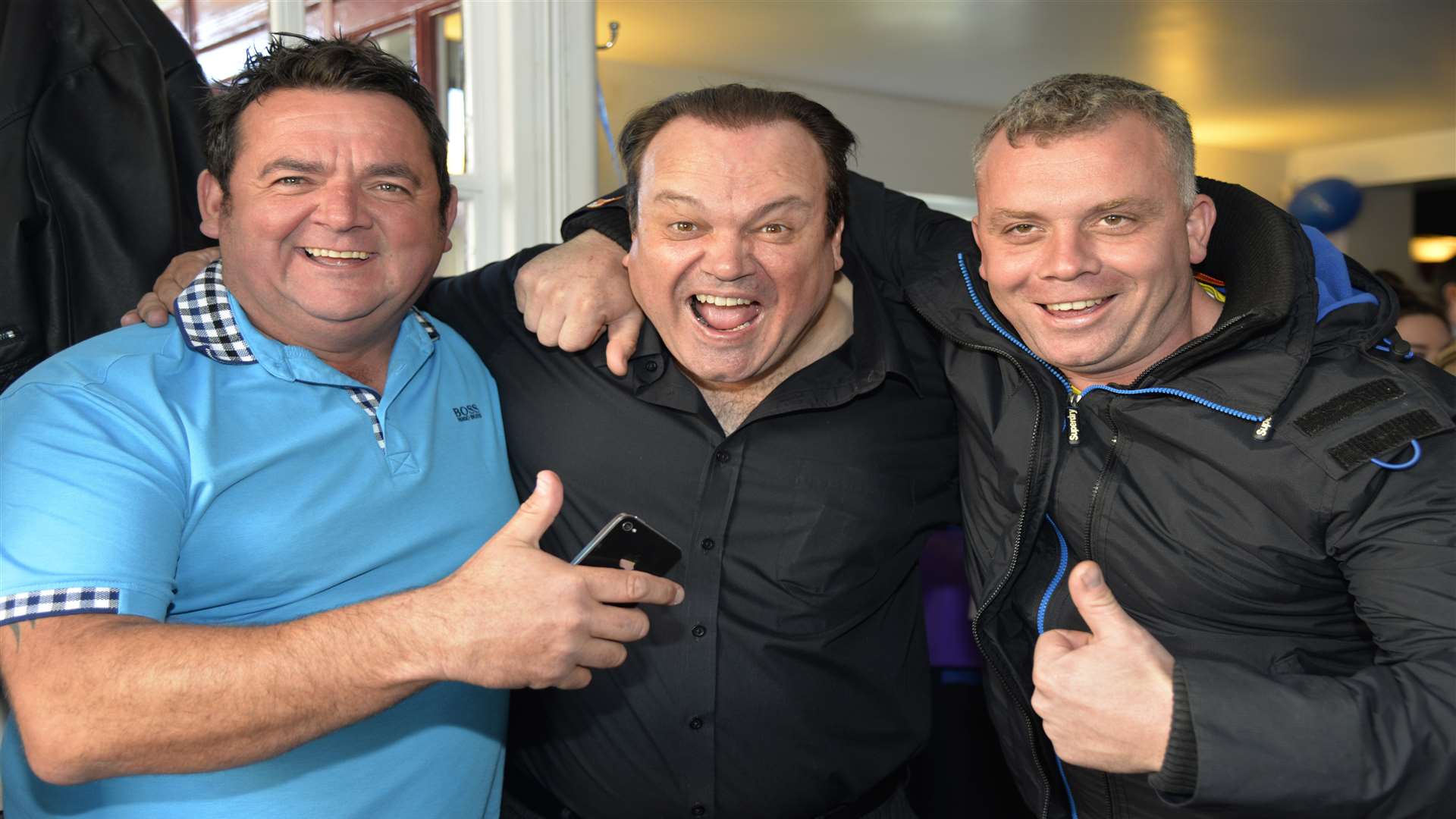 Shaun Williamson with Mark Hartley and Steve Harris