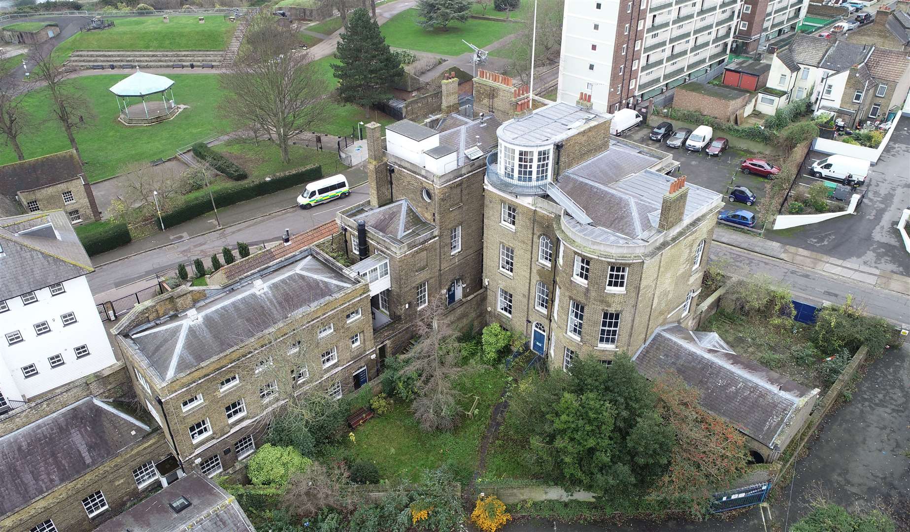 An aerial view of Custom House. Picture: Michael Keckes