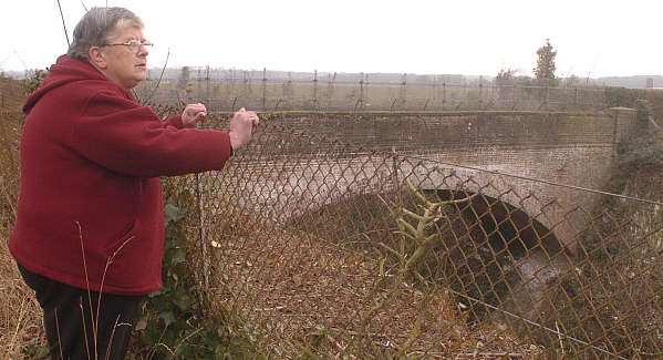 Barbara Morris' garden backs on to the railway line where her friend was killed. Pictures: STEVE CRISPE