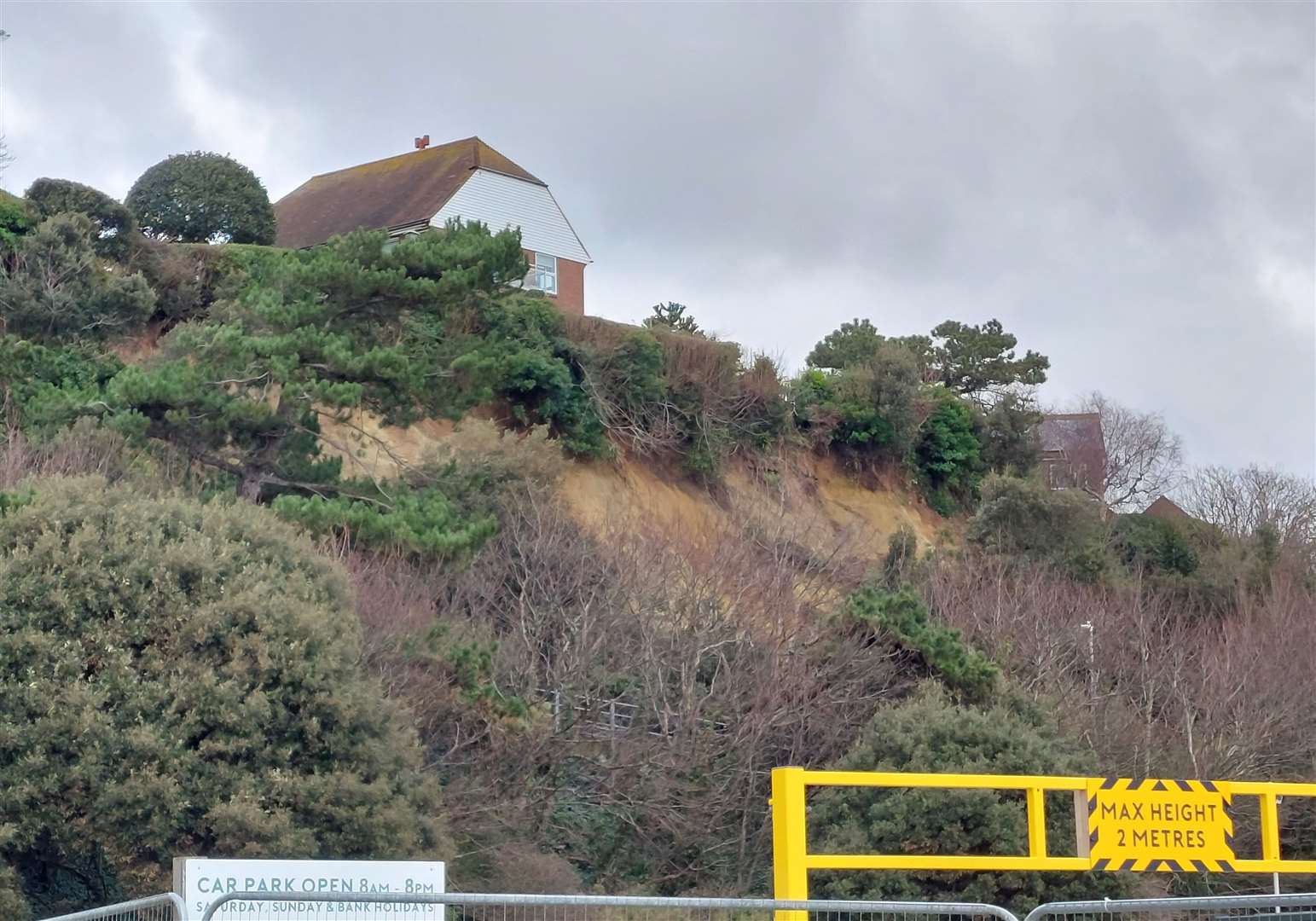 Road of Remembrance, Folkestone already suffered a smaller landslide last month