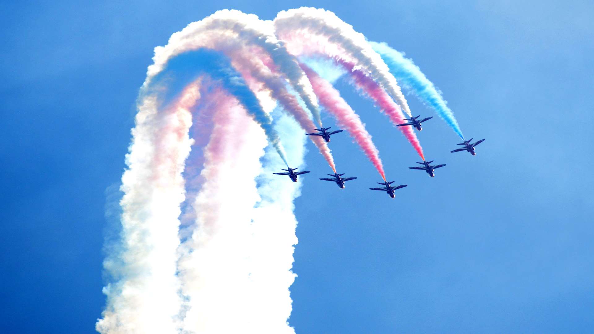 Red Arrows at Folkestone for the Battle of Britain anniversary