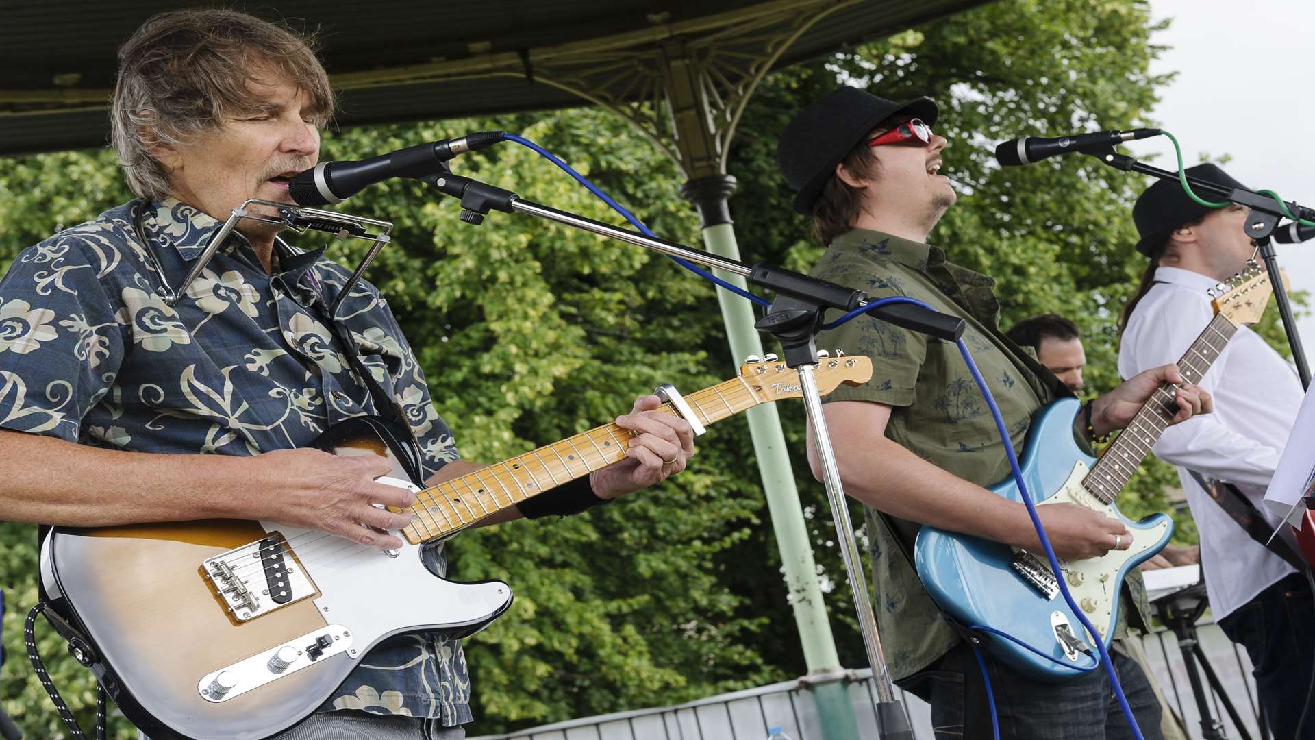 Moriarty and the Negative Waves play in Fort Gardens. Picture: Andy Payton