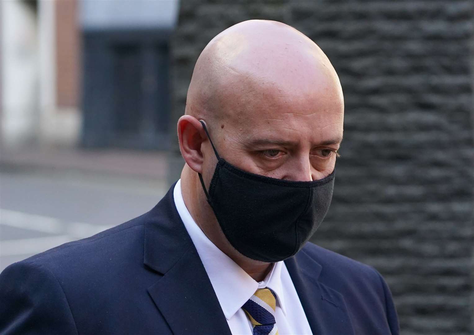 Benjamin Monk arriving an Birmingham Crown Court, during his trial. (Joe Giddens/PA)