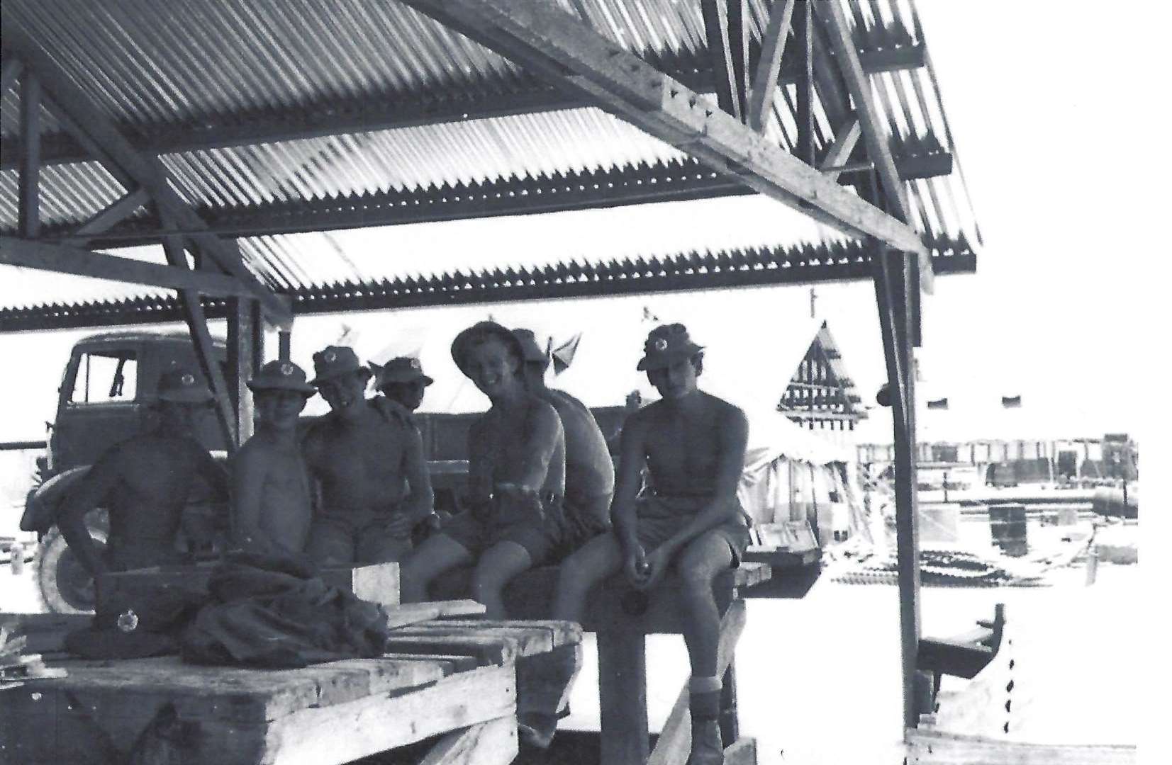 British servicemen on Christmas Island during the 1950s nuclear bomb-testing programme