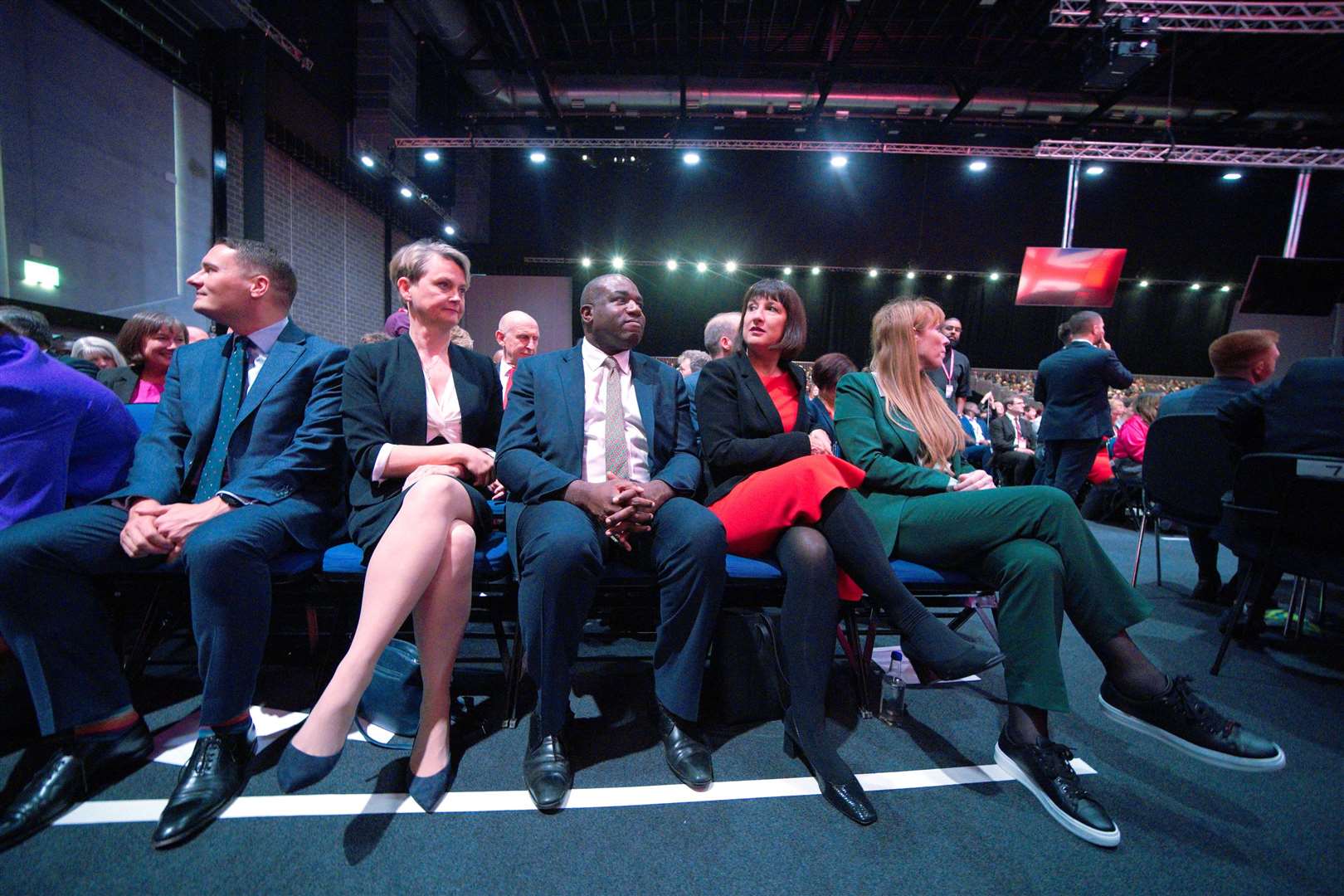 Shadow cabinet ministers Wes Streeting, Yvette Cooper, David Lammy, Rachel Reeves and Angela Rayner (Peter Byrne/PA)