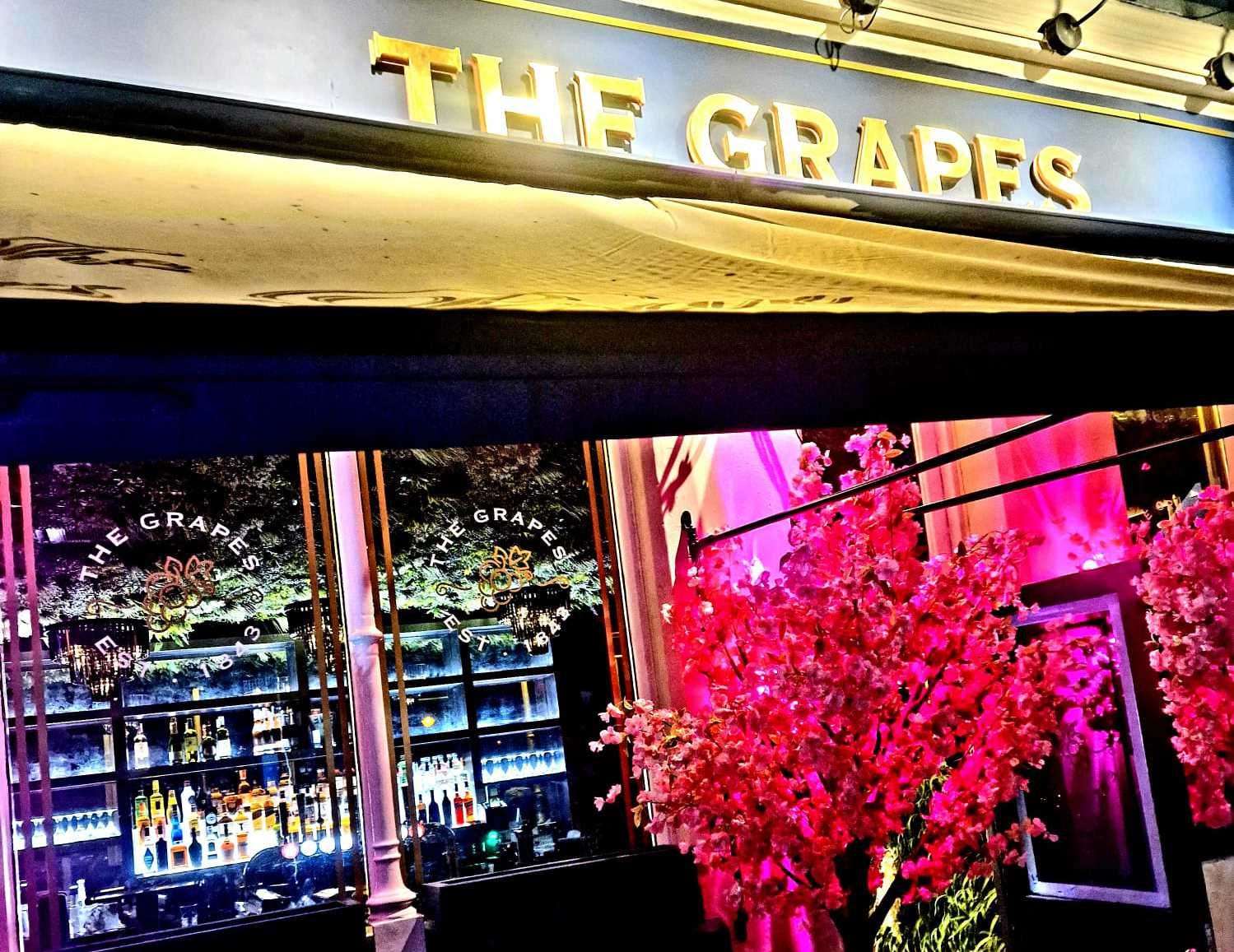 They have created an outdoor area which acts as a “secret garden”. Picture: The Grapes