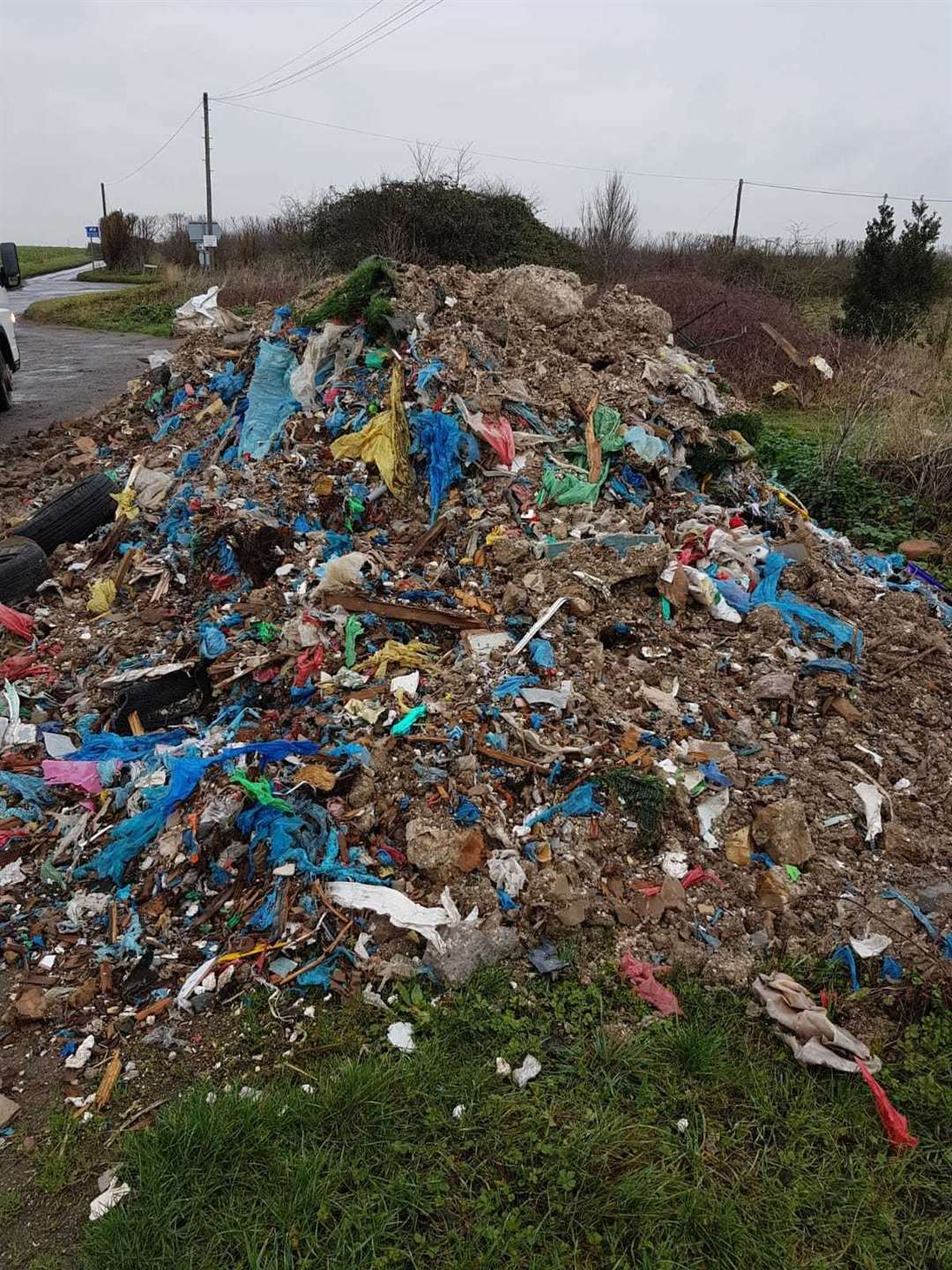 Medway Council had to move 11-tonnes of rubbish from Rye Street, Cooling. Picture: Medway Council