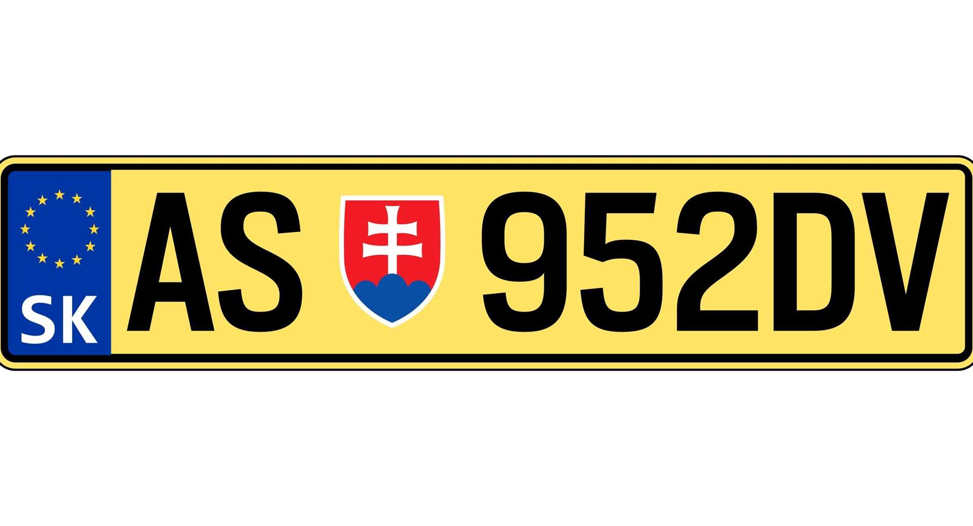 It's hard to trace the owners of foreign-registered plates - like this one from Slovakia