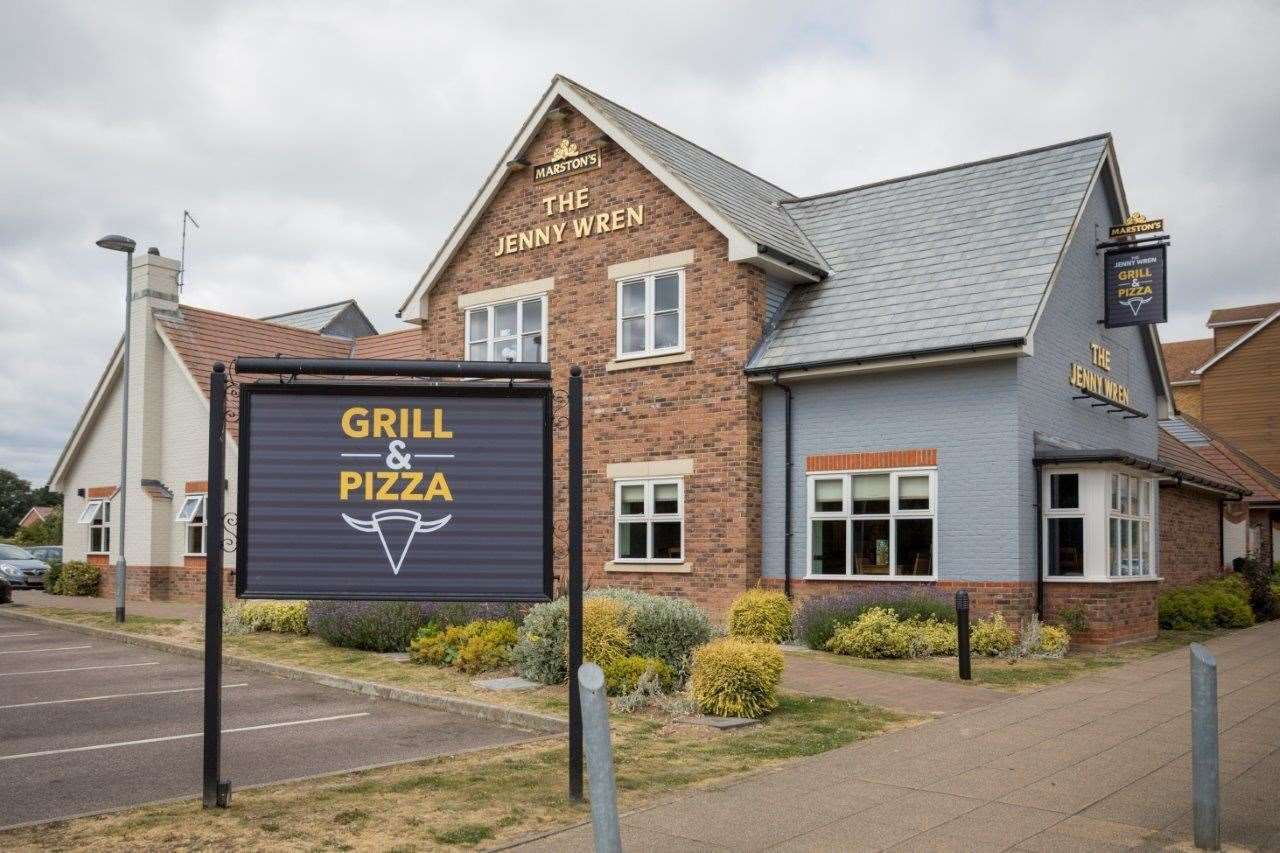 The Jenny Wren pub and restaurant in Sittingbourne