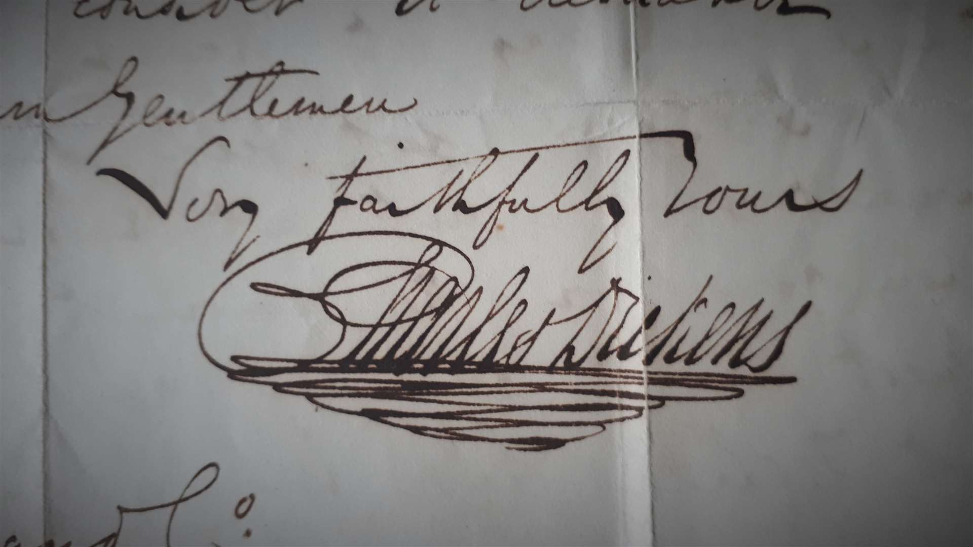 Charles Dickens' signature: Picture: The Charles Dickens Museum.