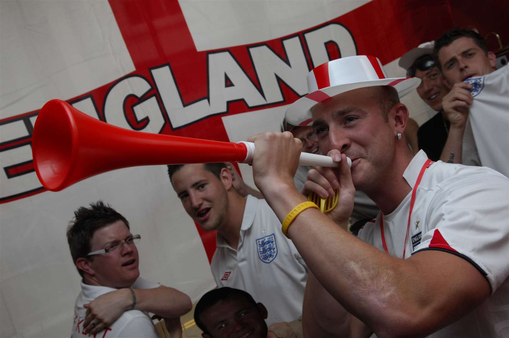 Some still made the most of it by bringing along vuvuzelas, the must-have - and very noisy - instrument made famous at the 2010 South Africa World Cup.