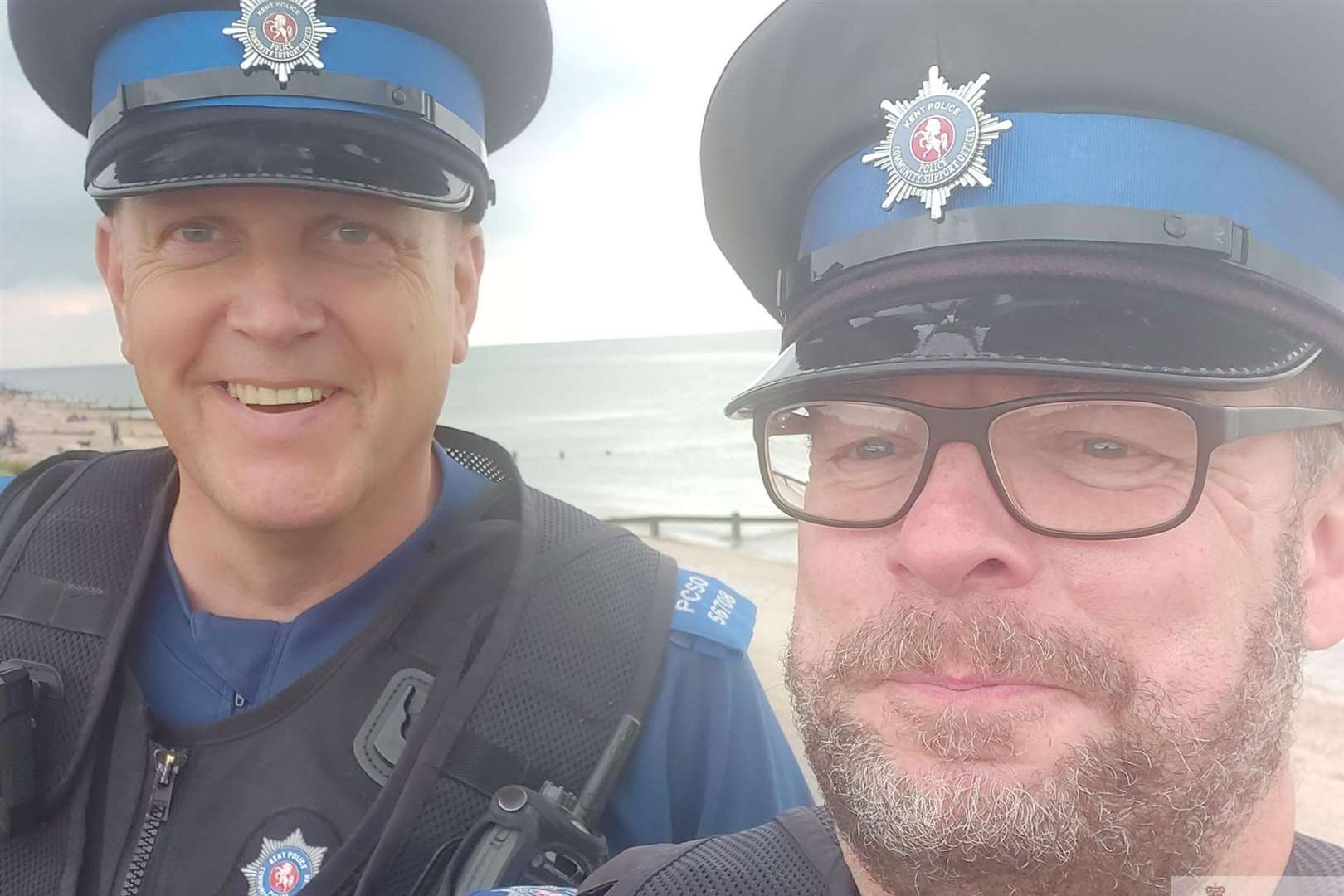 PCSO's John Cork (L) and Lee Fennell (R). Photo: Kent Police