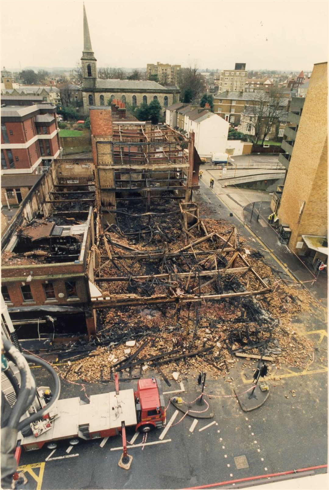 All that was left of Clarke's original store in King Street after the 1995 fire