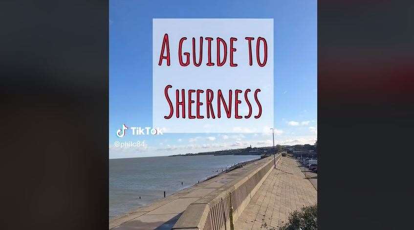 Phil Carr's TikTok Guide To Sheerness. Picture: Phil Carr/TikTok