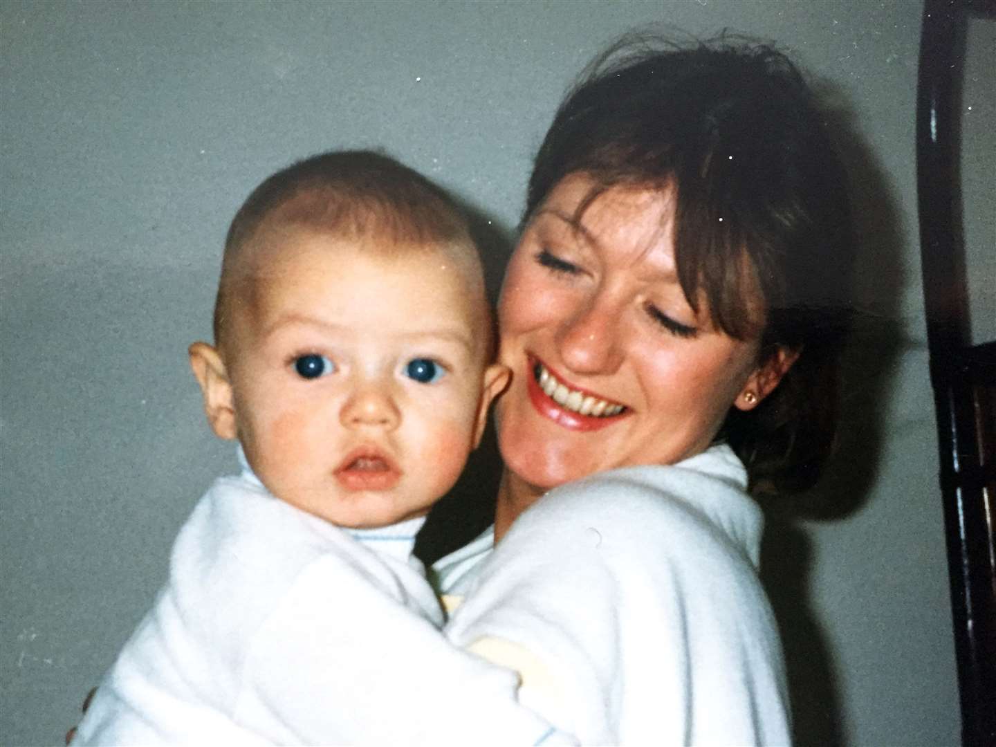 Robert Trigg’s victim Susan Nicholson, aged 27 with her first son Joe (Family handout/PA)