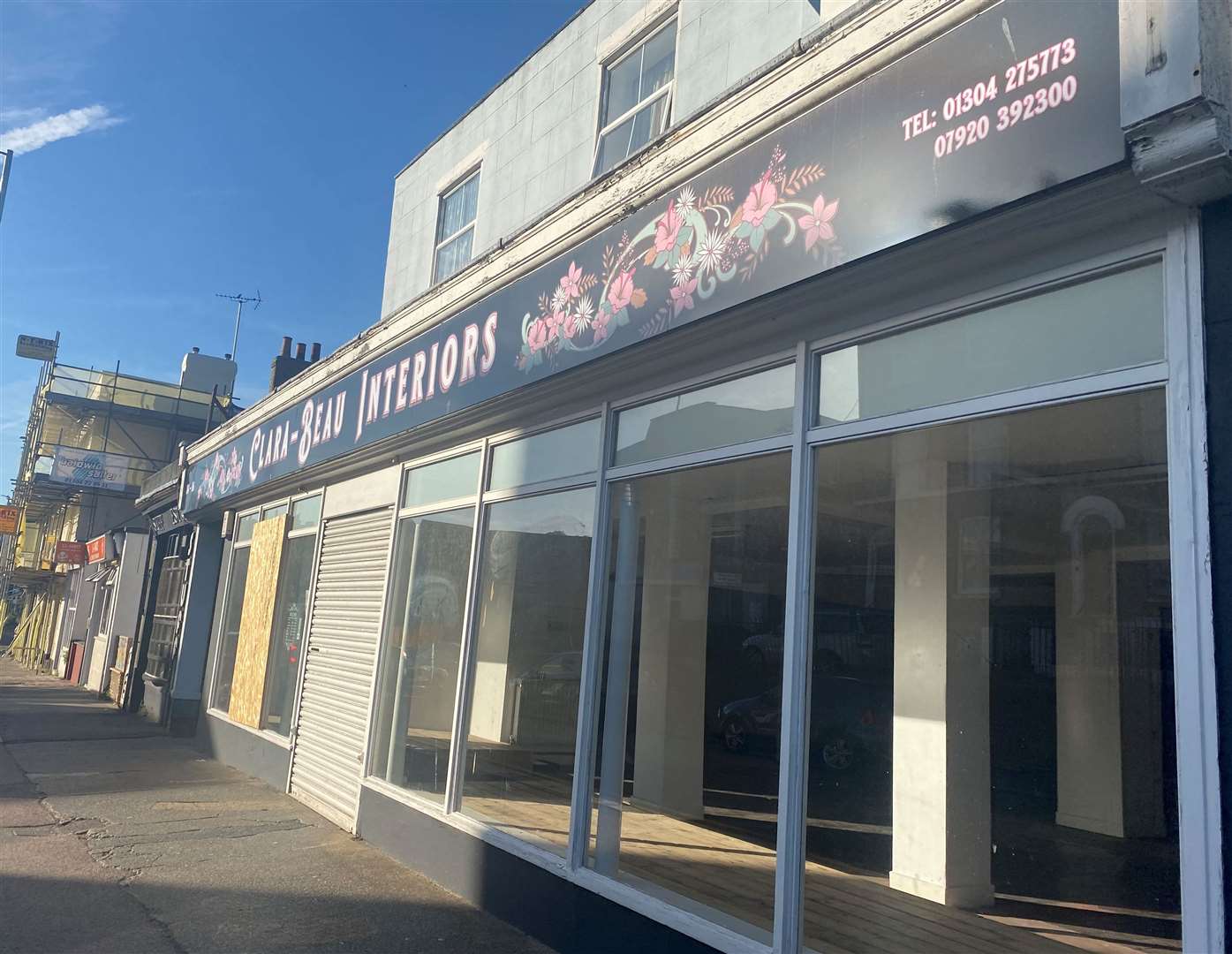 The empty shop Clara-Beau Interiors shop in London Road, Dover, which may be turned into a café