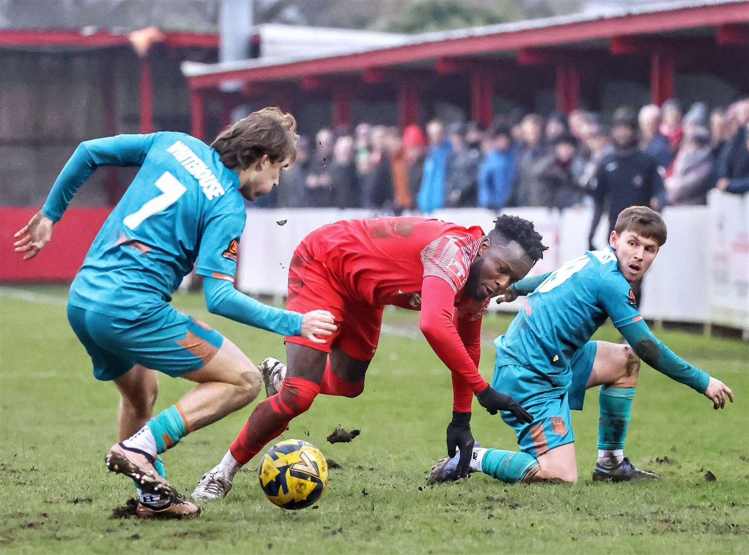 Aaron Barnes helped Hythe reach the last 32 of the FA Trophy. Picture: Helen Cooper