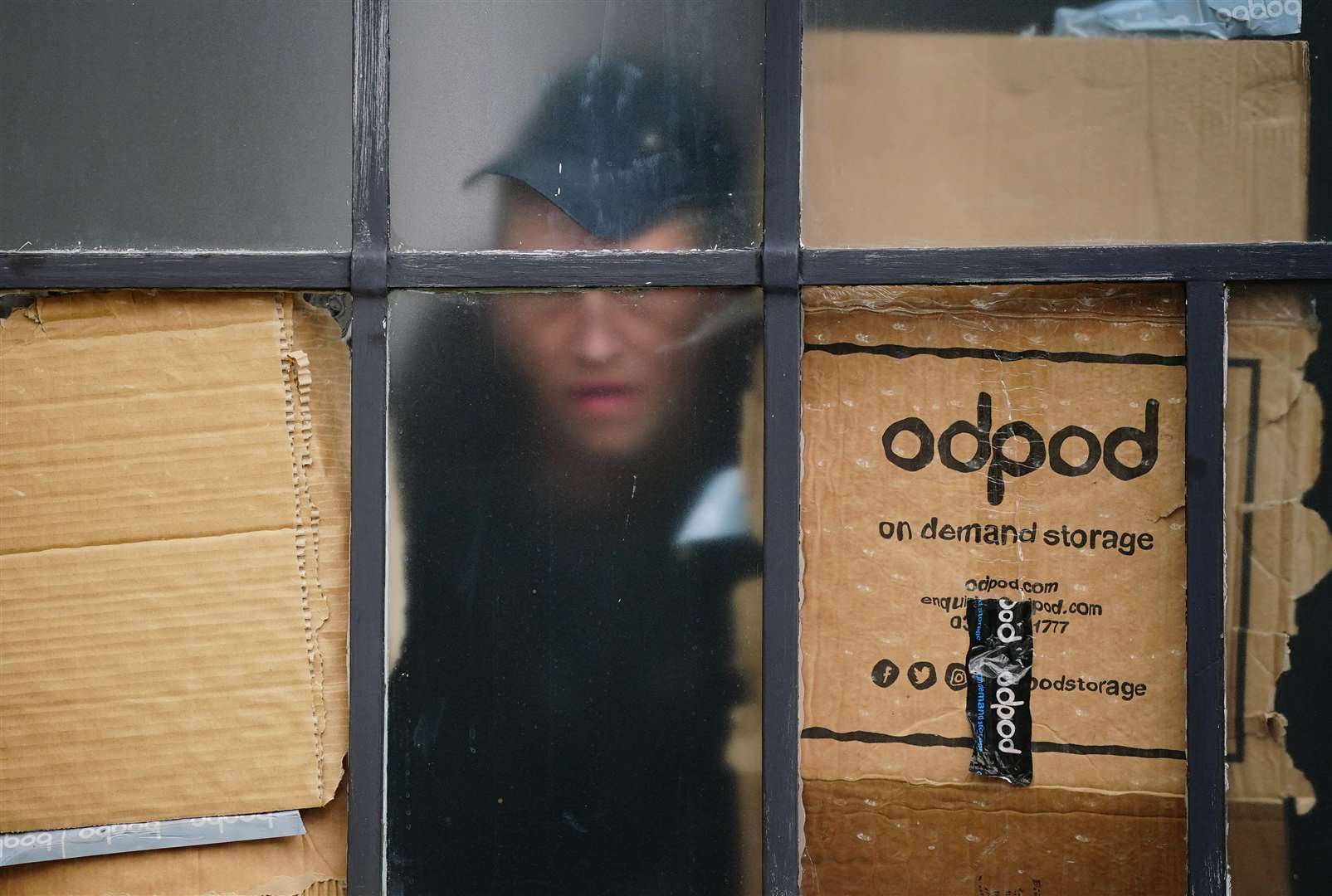 Squatters inside the York & Albany pub on Wednesday (Victoria Jones/PA)