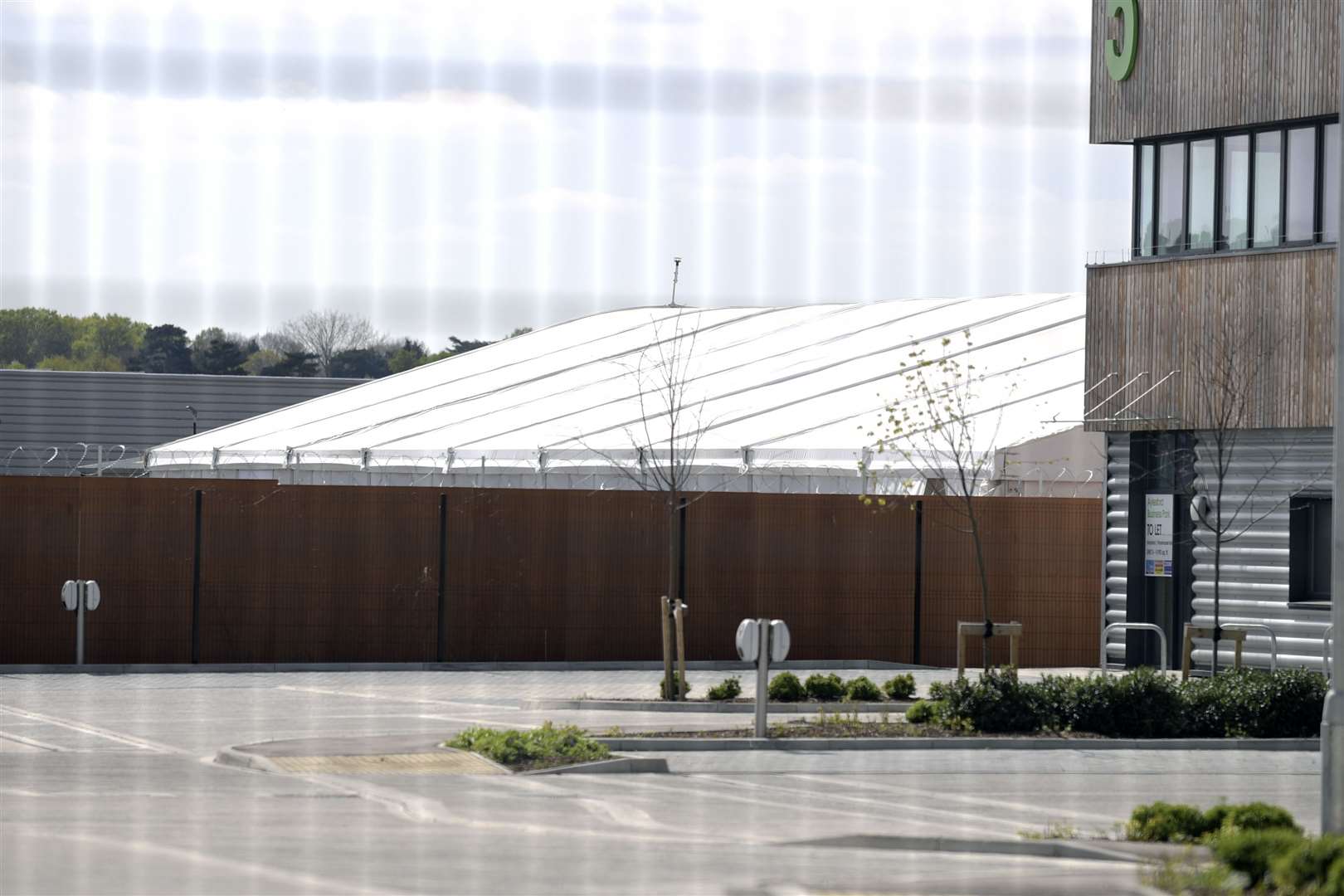 A temporary morgue has already been built in Aylesford, just off Beddow Way. Picture: Barry Goodwin