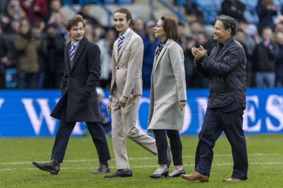 The Galinson family have been warmly welcomed by the Gillingham fans