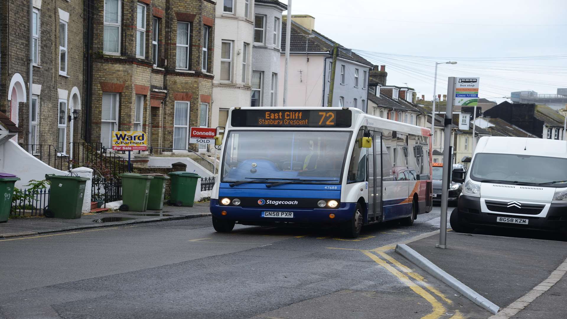 Dover Road still has the number 72 service but it operates a limited service come the evenings and weekends. Picture: Gary Browne