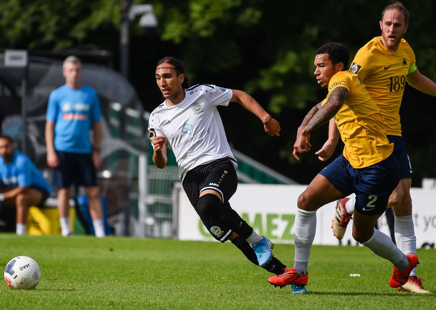 Nassim L'Ghoul pushes forward against Torquay Picture: Alan Langley