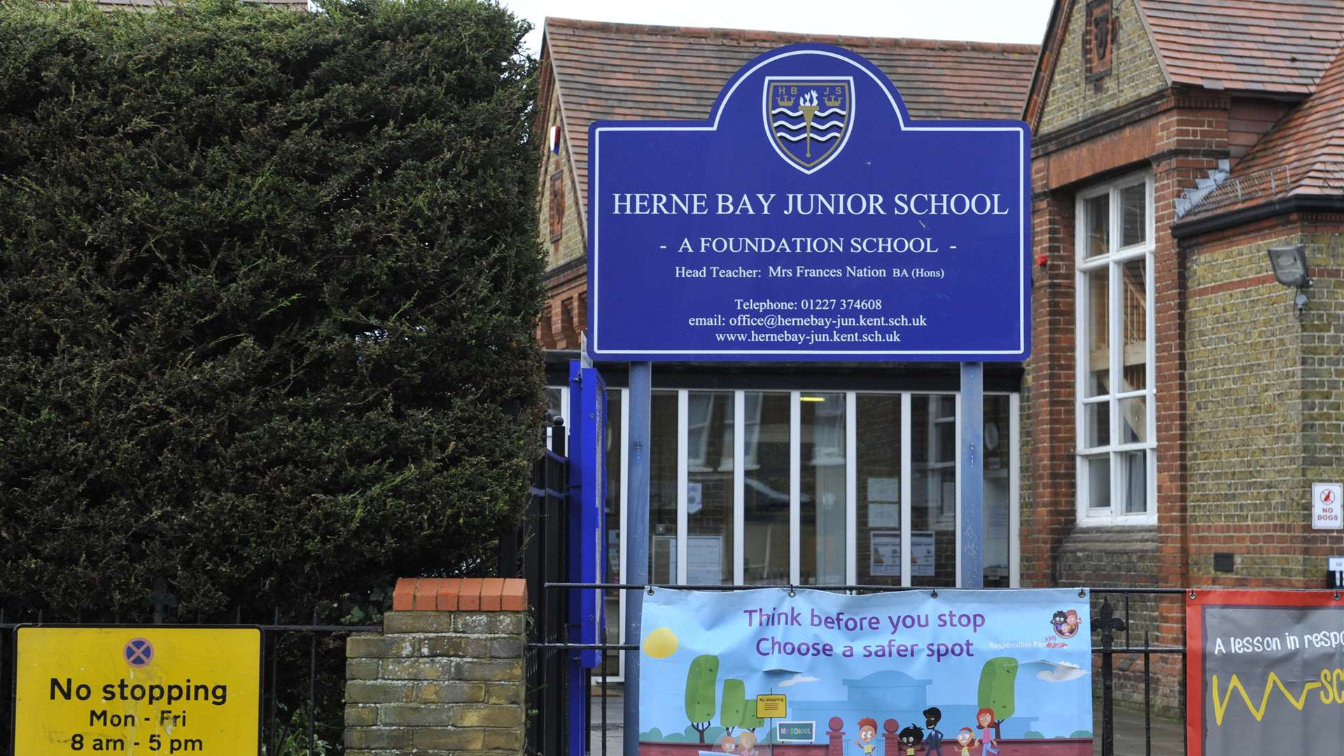 The child was walking to Herne Bay Junior School