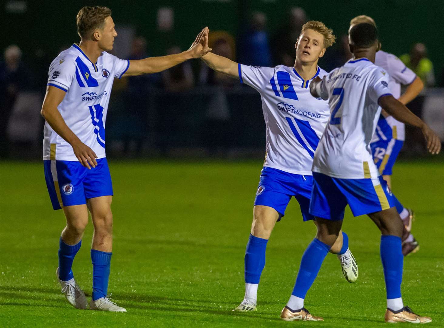 Bearsted celebrate substitute Ollie Freeman's goal. Picture: Ian Scammell