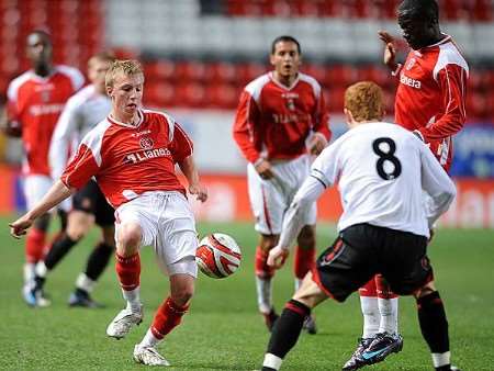 Chris Solly in action for Charlton during their FA Youth Cup quarter final match against Sunderland in February. Picture: BARRY GOODWIN