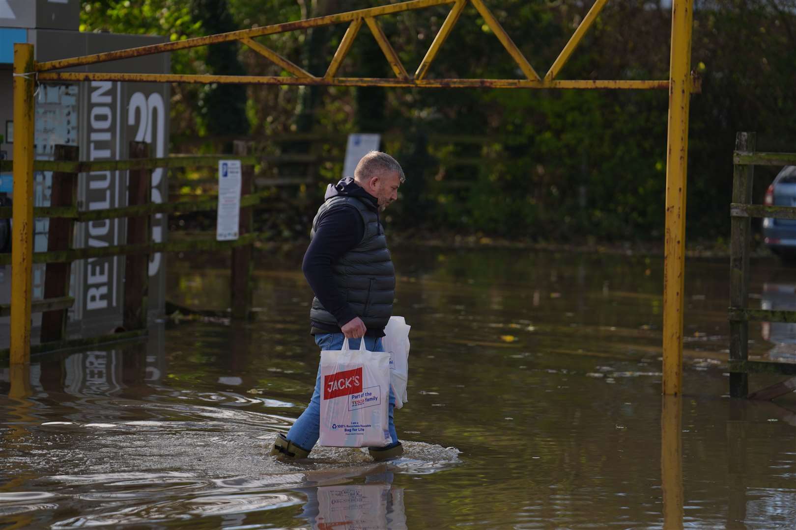 People are being evacuated from the flooding (Jordan Pettitt/PA)