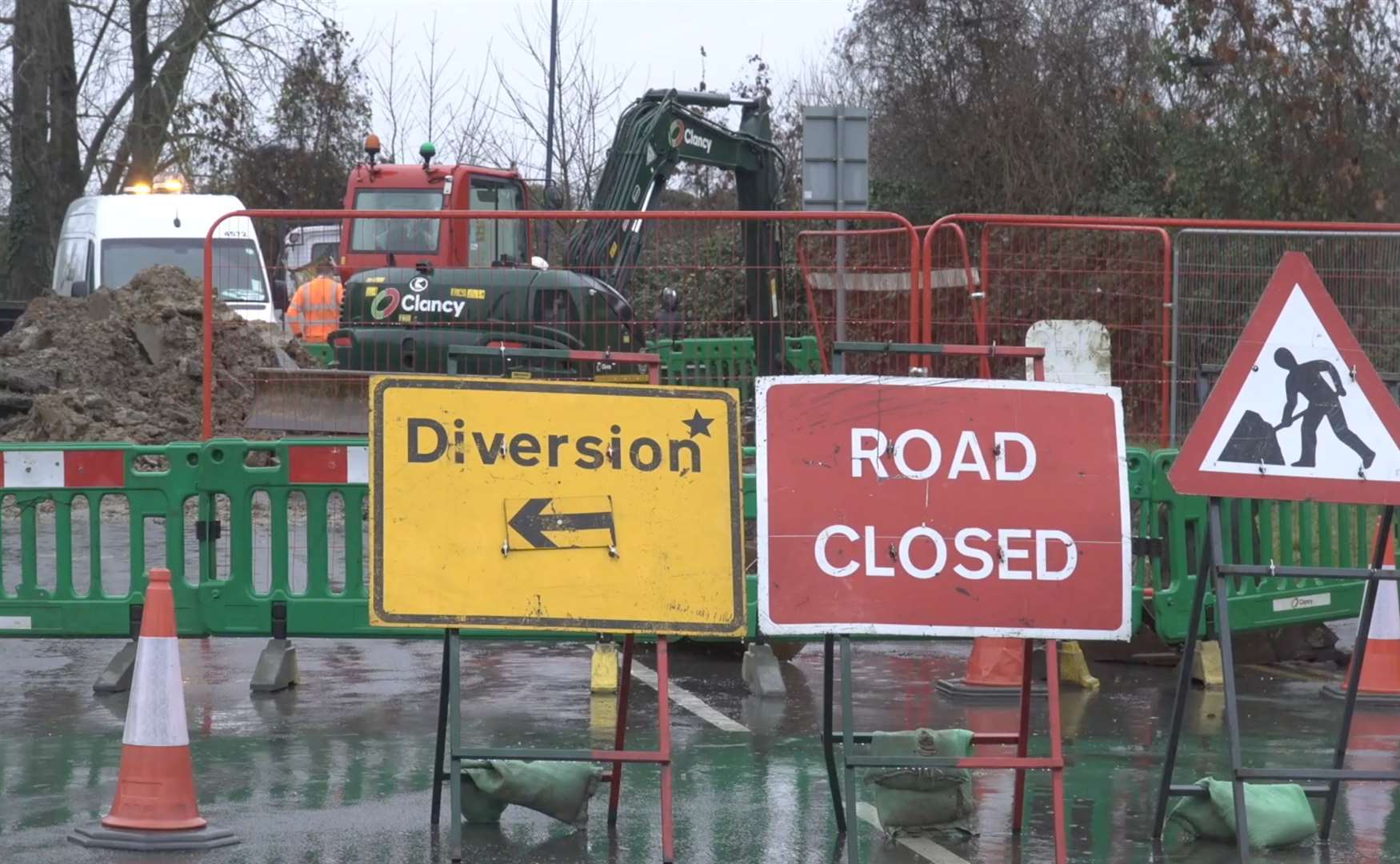 The road closure has been extended for another two weeks. Picture: KMTV