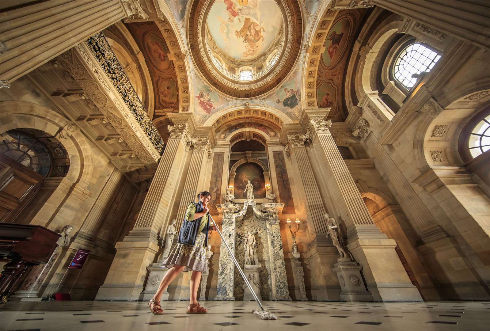 Theresa Ellis prepares Castle Howard for reopening (Danny Lawson/PA)