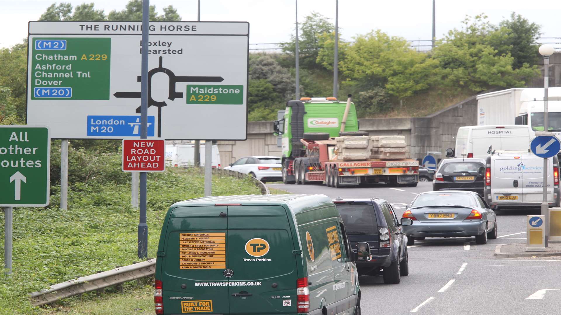 Running Horse roundabout in Maidstone. Stock pic