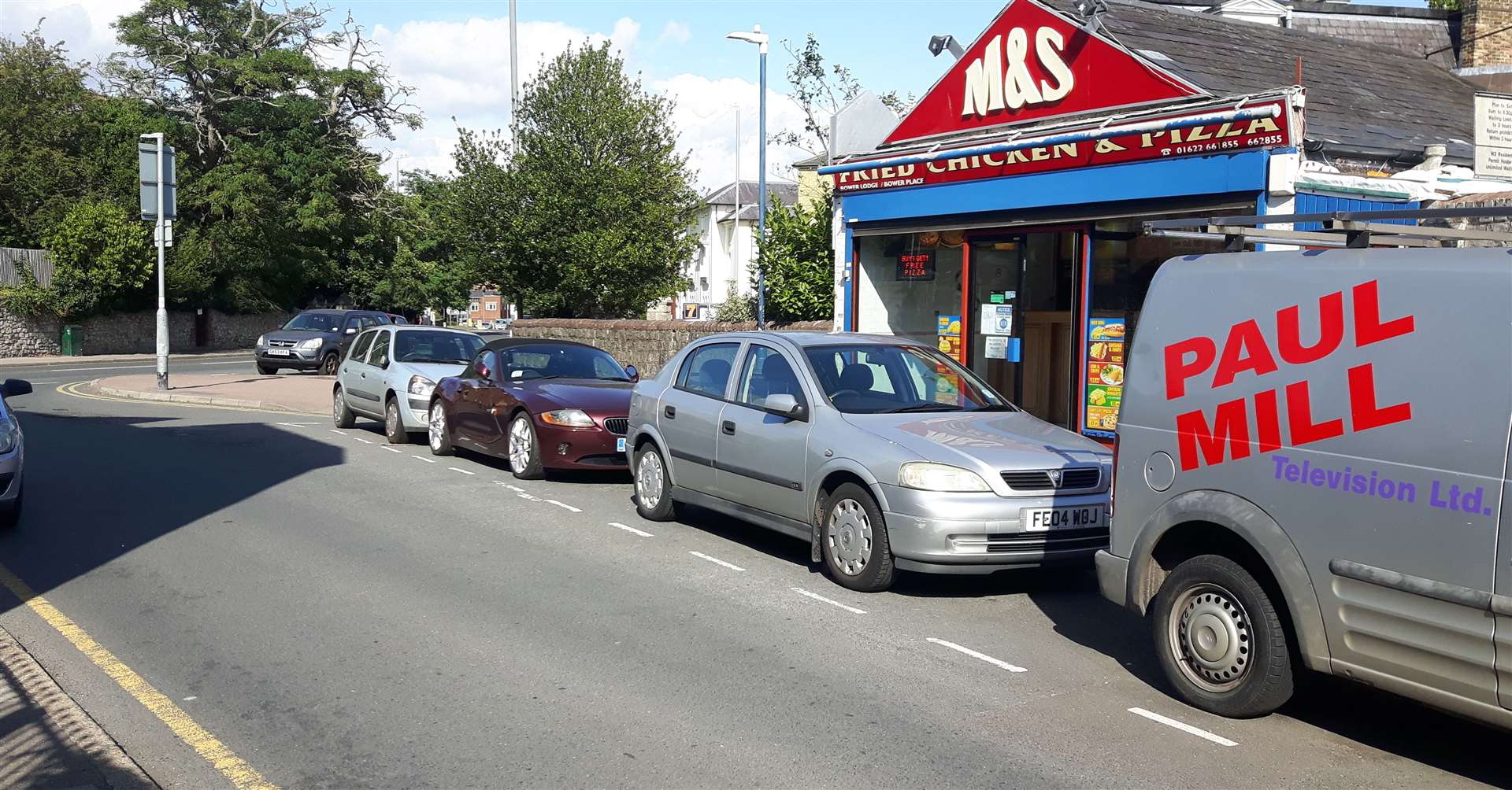 Bower place in Maidstone near the junction with Tonbridge Road