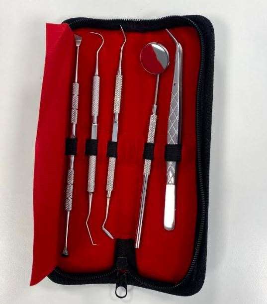 The dental kit could come in handy if someone gets a toothache