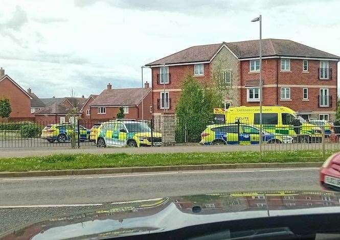 Police and paramedics were called to Toby Carvery in Maidstone on Monday