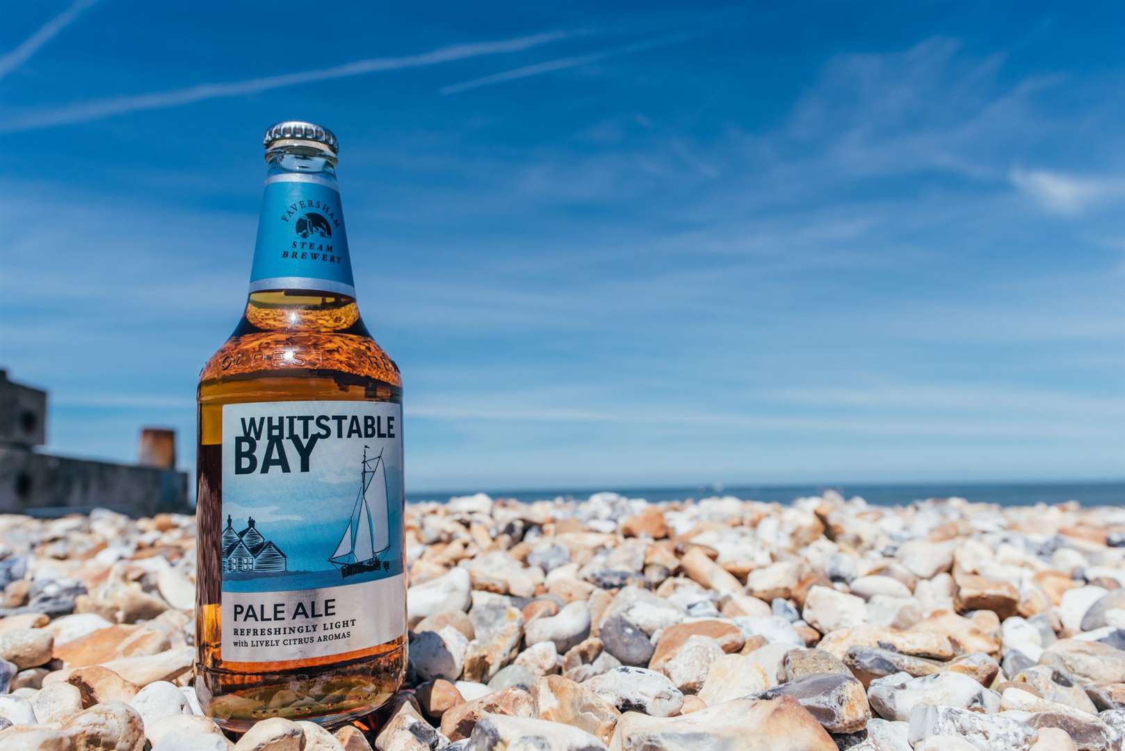 The ship on the Whitstable Bay logo resembles a vessel similar to the Gamecock