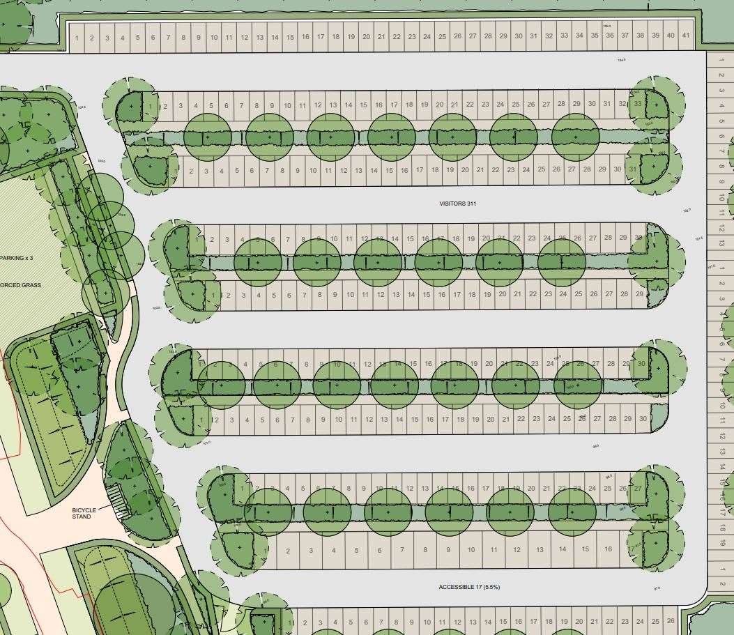 Drawings for the replacement car park at Ightham Mote Picture: National Trust