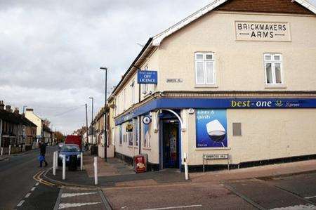 The site of the attack in Luton Road